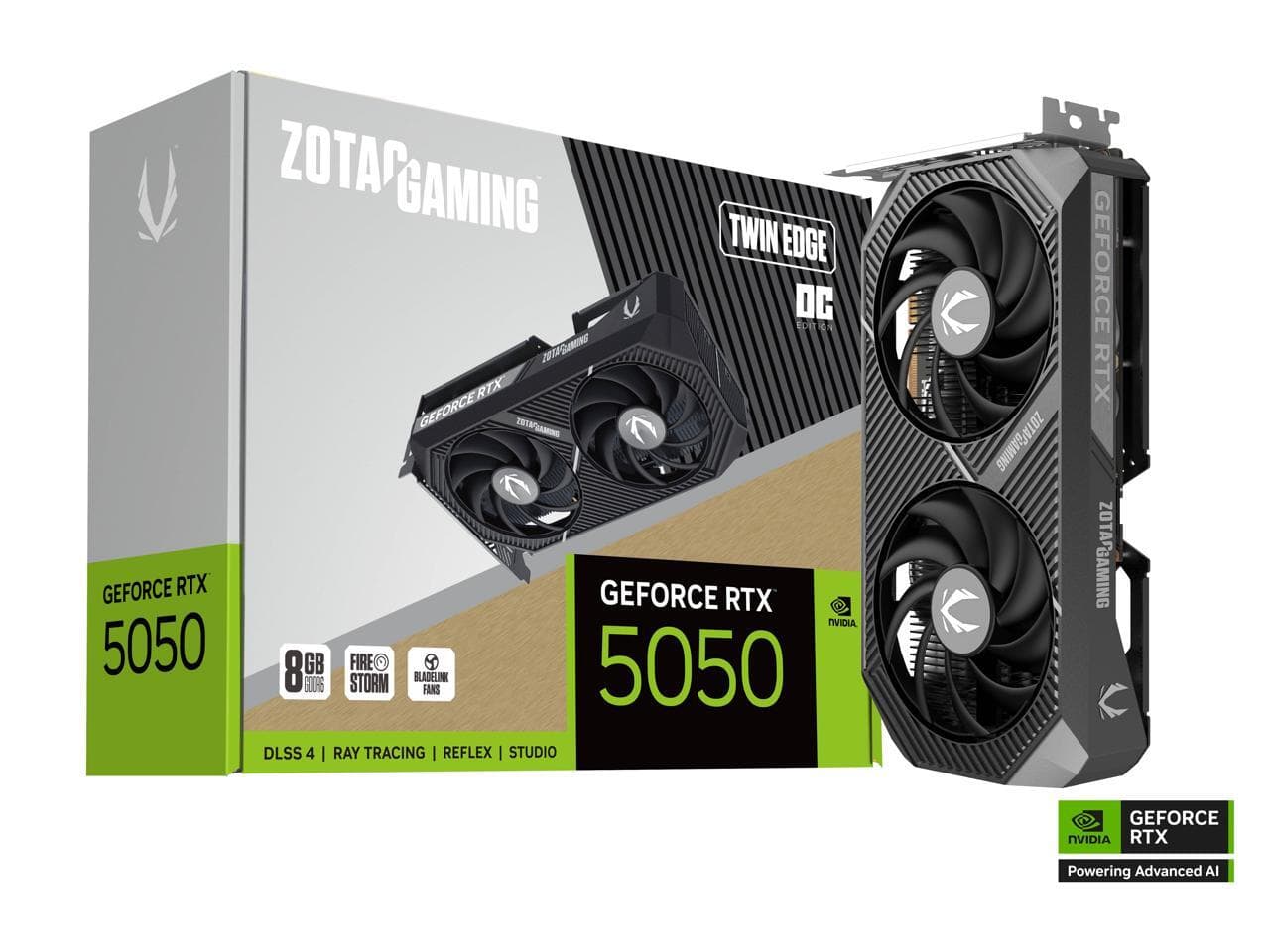 ZOTAC Twin Edge OC RTX 5050 8GB GDDR6 PCIe 5.0 x8 ATX GPU