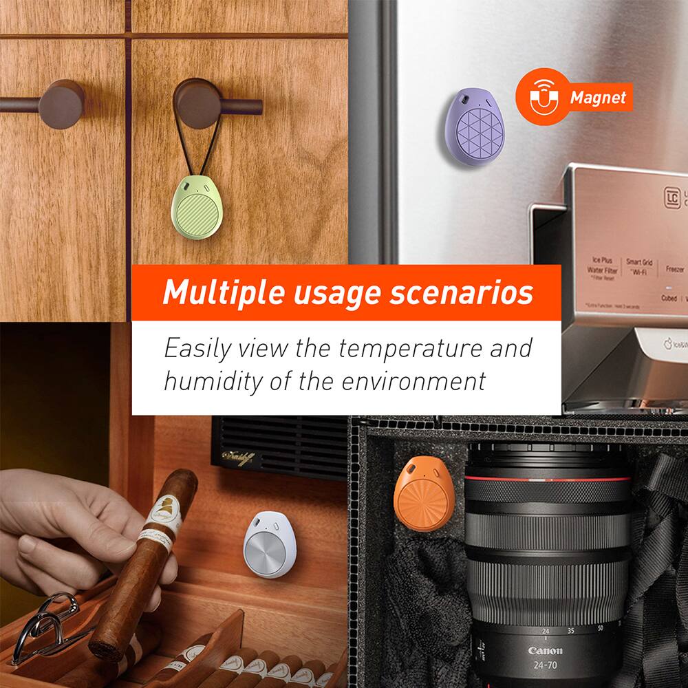 Magnet LC 0  
Multiple usage scenarios  
Easily view the temperature and humidity of the environment  

ER Plus Smart Grid  
Water Filter  
Freezer Cubed  

Canon 24-70