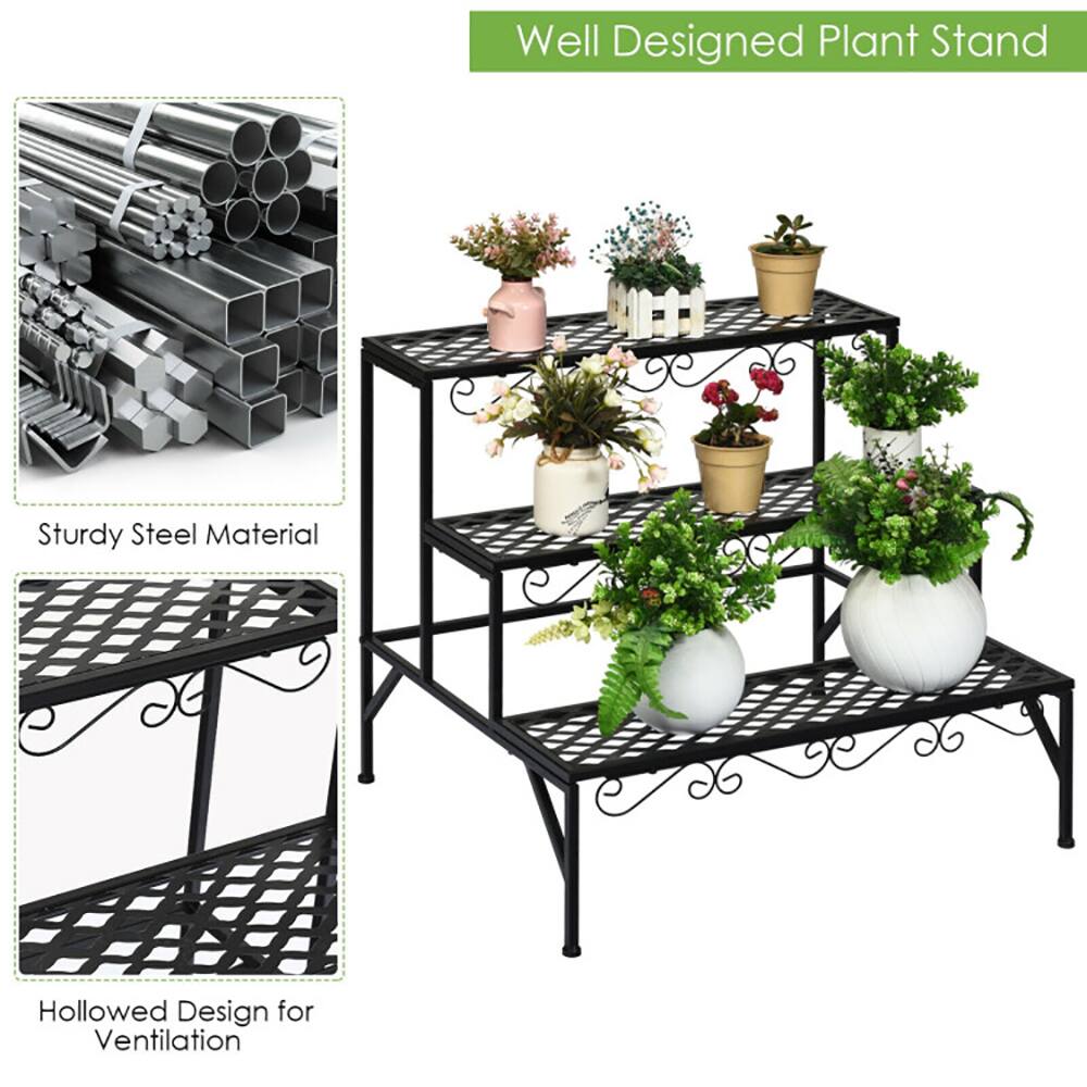 Well Designed Plant Stand  
Sturdy Steel Material  
Hollowed Design for Ventilation