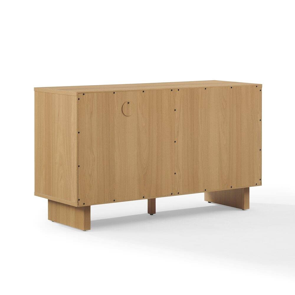 Alt View 3. Crosley Furniture - Gemma Medium Record Player Cabinet With Vinyl Storage - Brown.