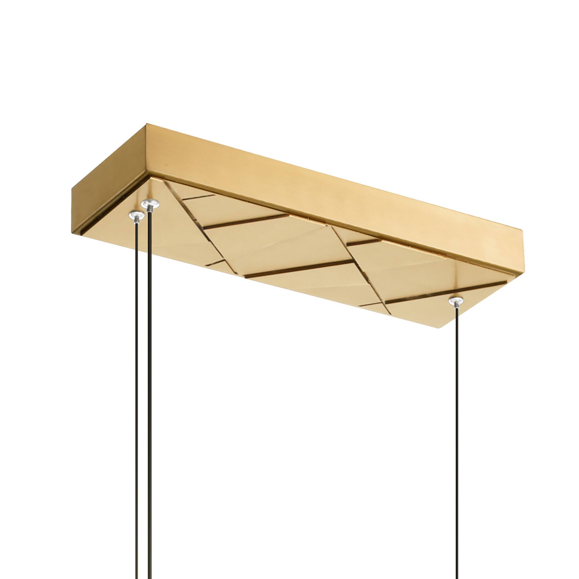Alt View 2. CWI Lighting - Valira Integrated LED Brass Chandelier - Brass.