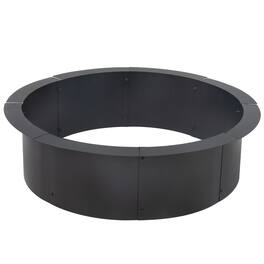 Sunnydaze - Steel Fire Pit Ring Insert, Round, 31" Outer / 27" Inner Dia - Black
