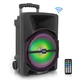 PYLE - Wireless Portable PA Speaker System -1200W - Black