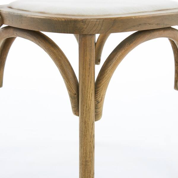 Alt View 6. Finch - Finch Elmhurst Cross Back Dining Chair, Set of 2, Cream - Cream.