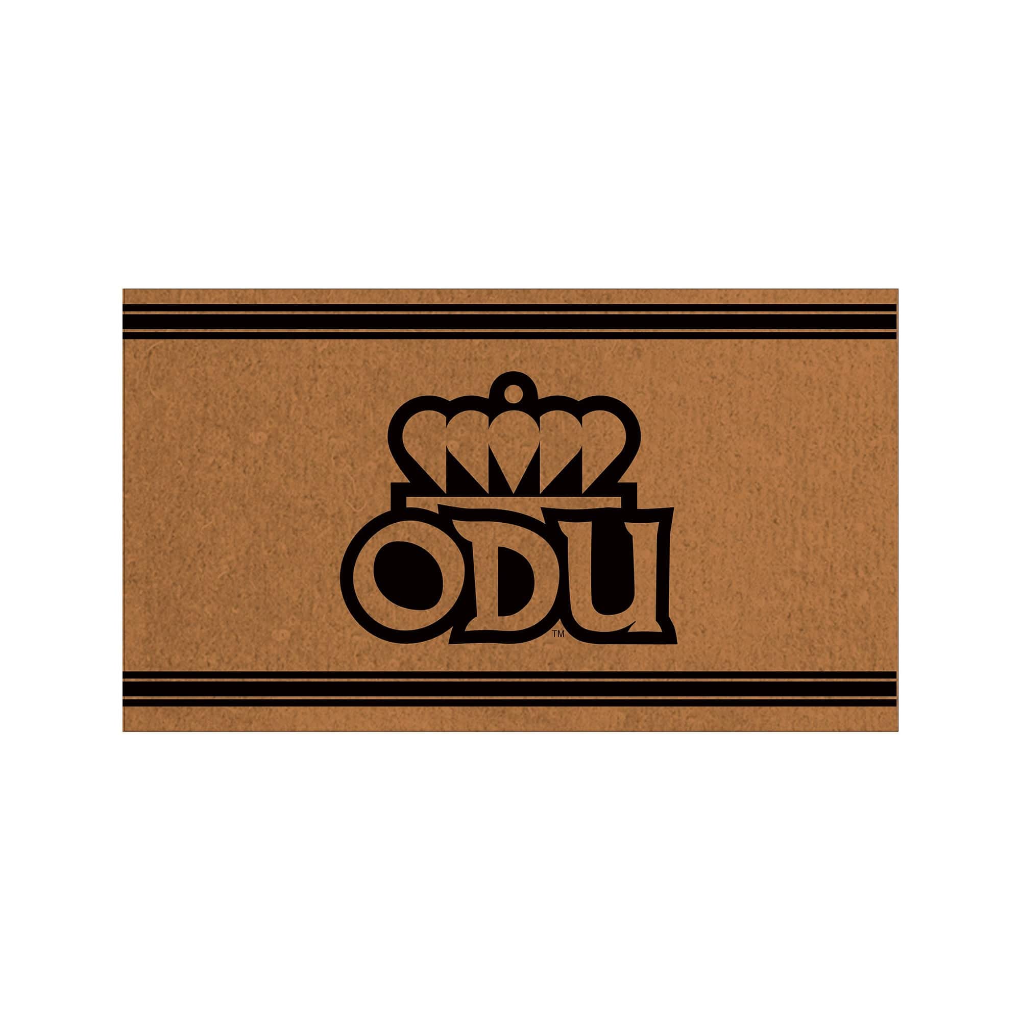 Evergreen Enterprises - Old Dominion Monarchs 28" x 16" Primary Logo Outdoor Coir Entryway Mat - Multicolor