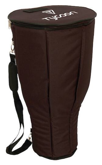 Front. Tycoon Percussion - Djembe Carrying Bag, Standard Size to Fit Most Djembes, Durable Nylon Construction, Adjustable Shoulder Strap.