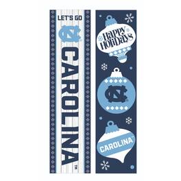 Evergreen Enterprises - North Carolina Tar Heels 47" Double Sided Christmas Leaner Fan Sign - Multicolor