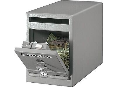Alt View 1. Sentry - SentrySafe Depository Safe with Dual Key Lock, 0.23 cu. ft. (UC-025K) - Gray.