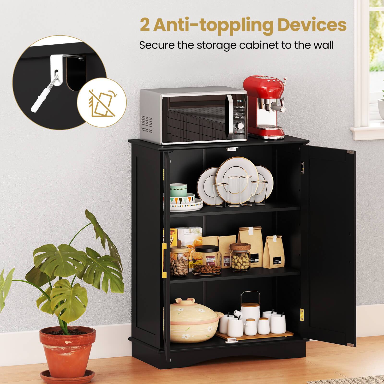 2 Anti-toppling Devices  
Secure the storage cabinet to the wall