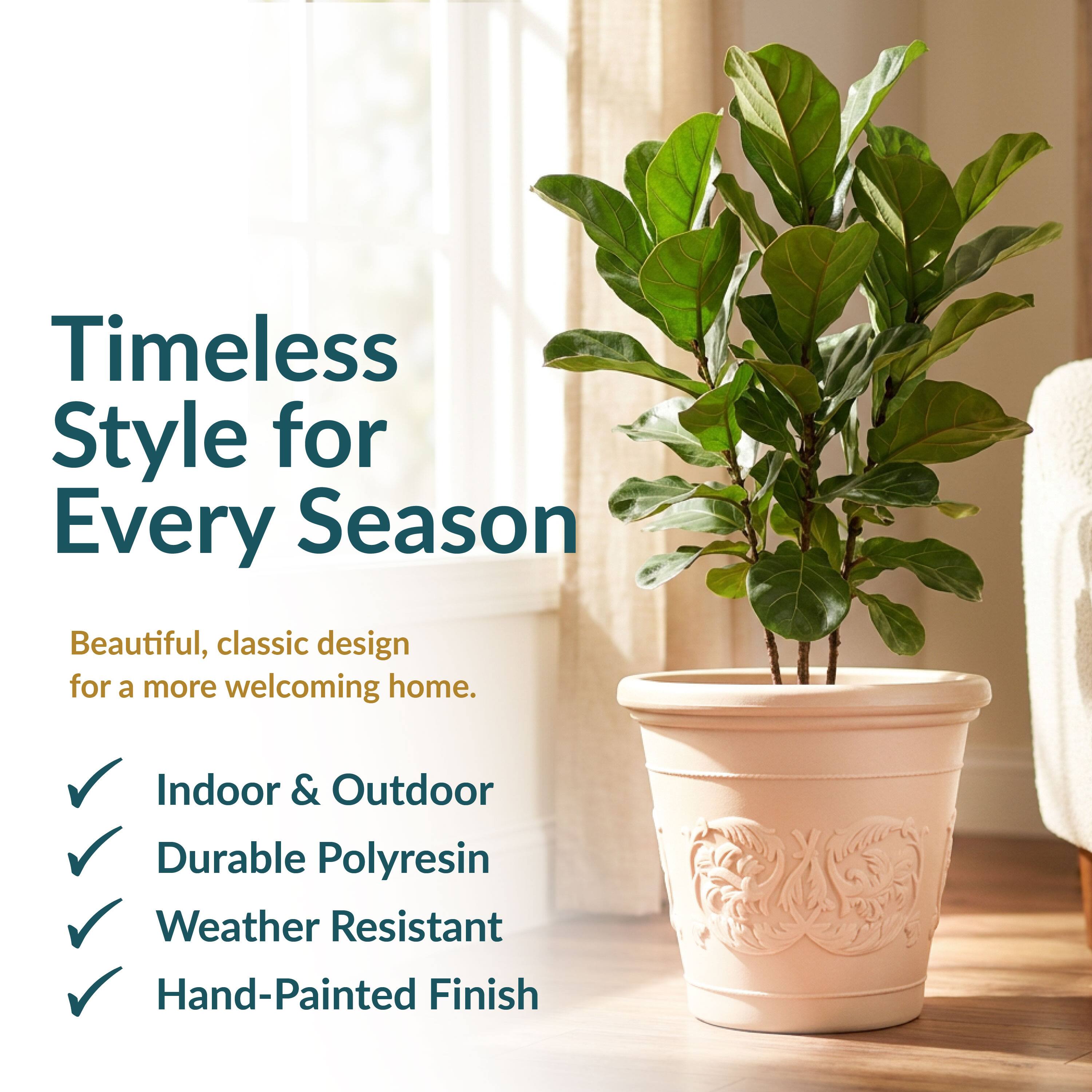 Timeless Style for Every Season

Beautiful, classic design for a more welcoming home.

- Indoor & Outdoor
- Durable Polyresin
- Weather Resistant
- Hand-Painted Finish
