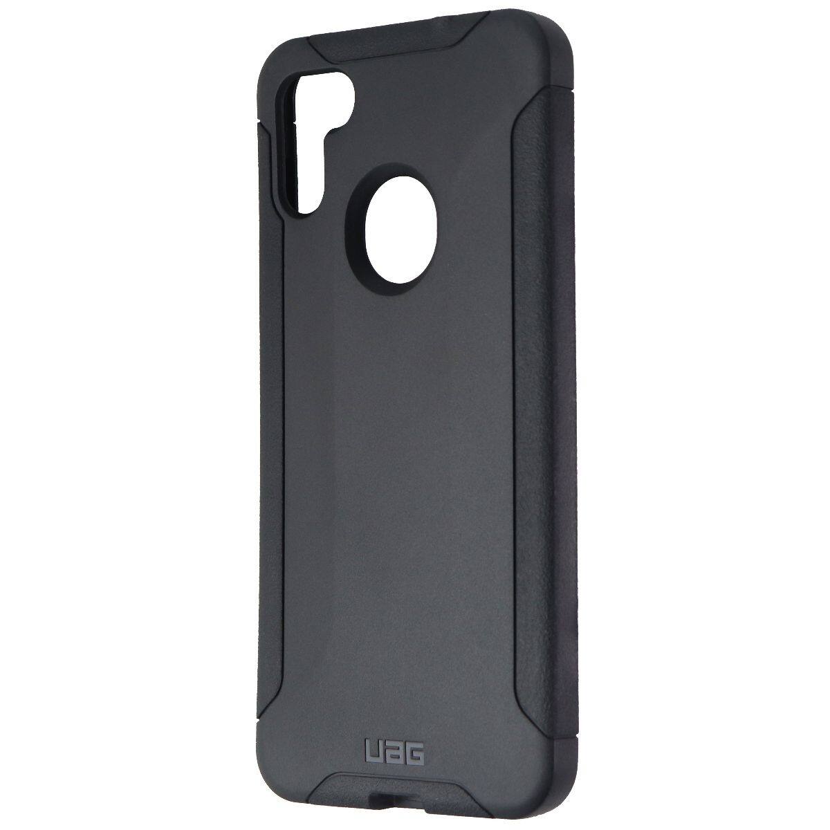 Front. Urban Armor Gear - Urban Armor Gear Scout Series Flexible Case for Samsung Galaxy A11 - Black - Black.