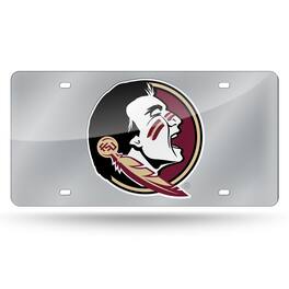 Rico Industries - Florida State Seminoles Mirrored Laser Cut License Plate Laser Tag - Multi