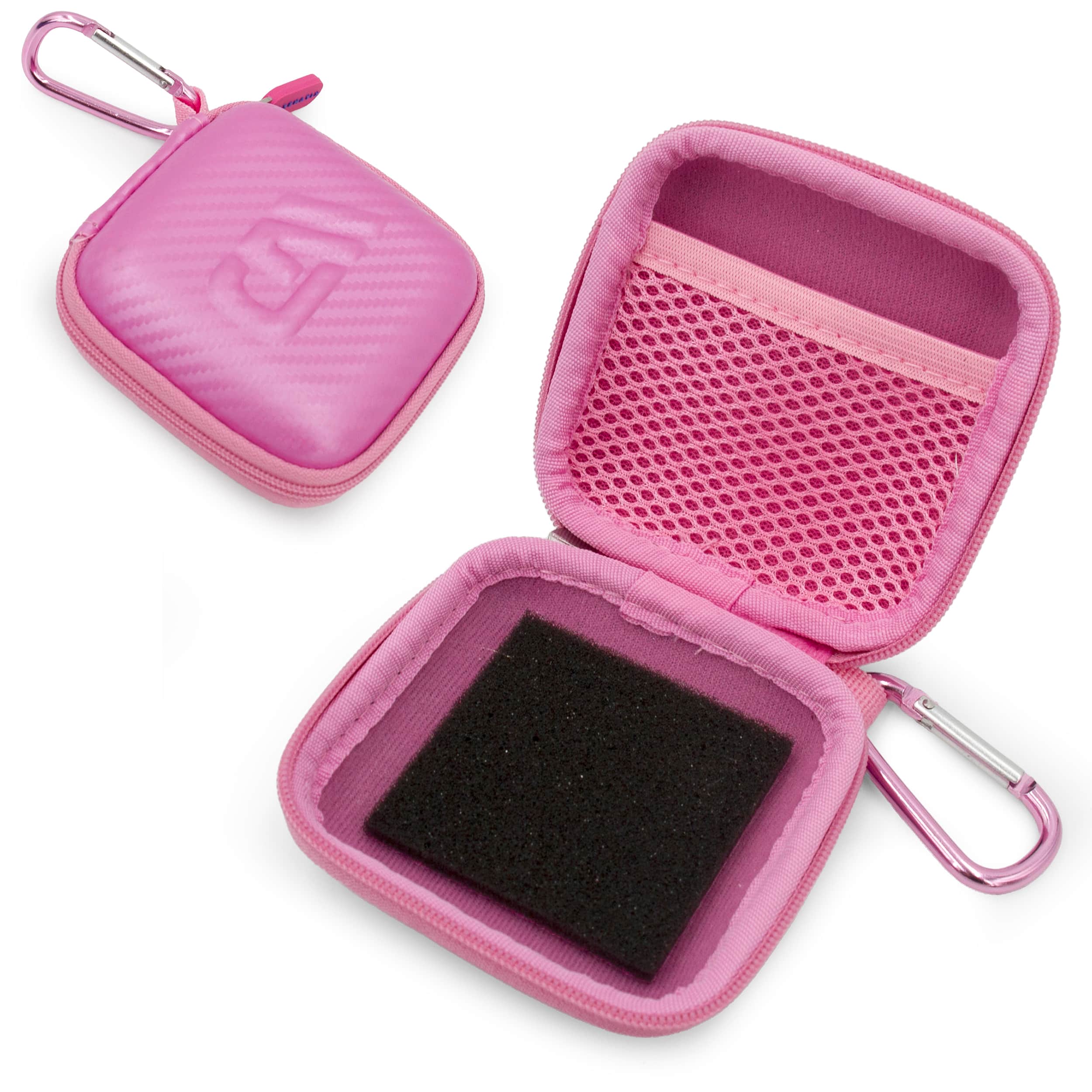 CASEMATIX - Carry Case for Beats Powerbeats Fit Wireless Earbuds Charging Case - EVA Storage Case Only - Pink