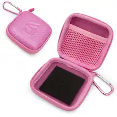 Front. CASEMATIX - Carry Case for Beats Powerbeats Fit Wireless Earbuds Charging Case - Pink EVA Storage Case Only - Pink.