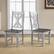 Back. Costway - Wooden Dining Chair Set of 4 with Rubber Wood Frame Elegant Hollowed Backrest - White, Gray.