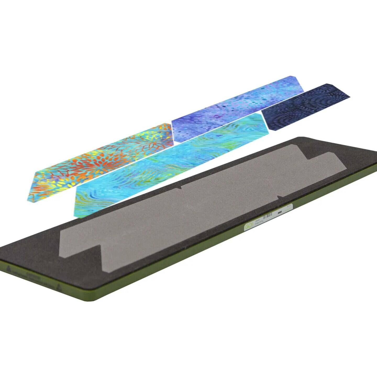 Left. AccuQuilt - GO! Scrappy Binding-2 1/2 (2" Finished) Die - Multicolor.