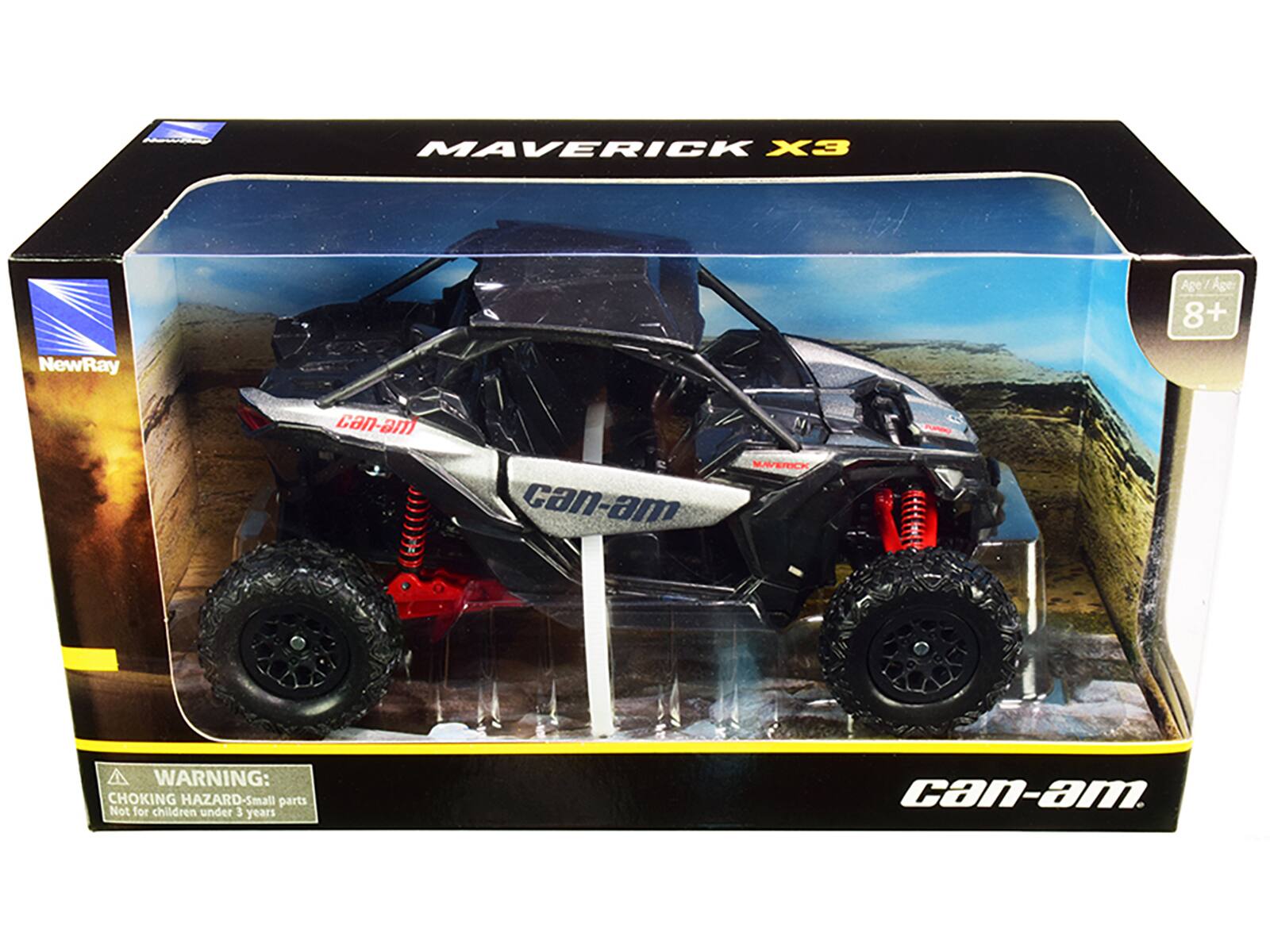 MAVERICK X3  
Age/Age 8+  
NewRay  
can-am  
MAVERICK  
can-am  
WARNING: CHOKING HAZARD - Small parts  
Not for children under 3 years