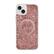 Front. kate spade new york - Protective Hardshell Magsafe Case for iPhone 14 Plus - Chunky Glitter Rose Gold.