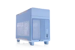 Thermaltake - TR100 SFF mITX Mini Tower PC Case with PCIe 4.0 Riser Cable Included - Hydrangea Blue - Front_Zoom