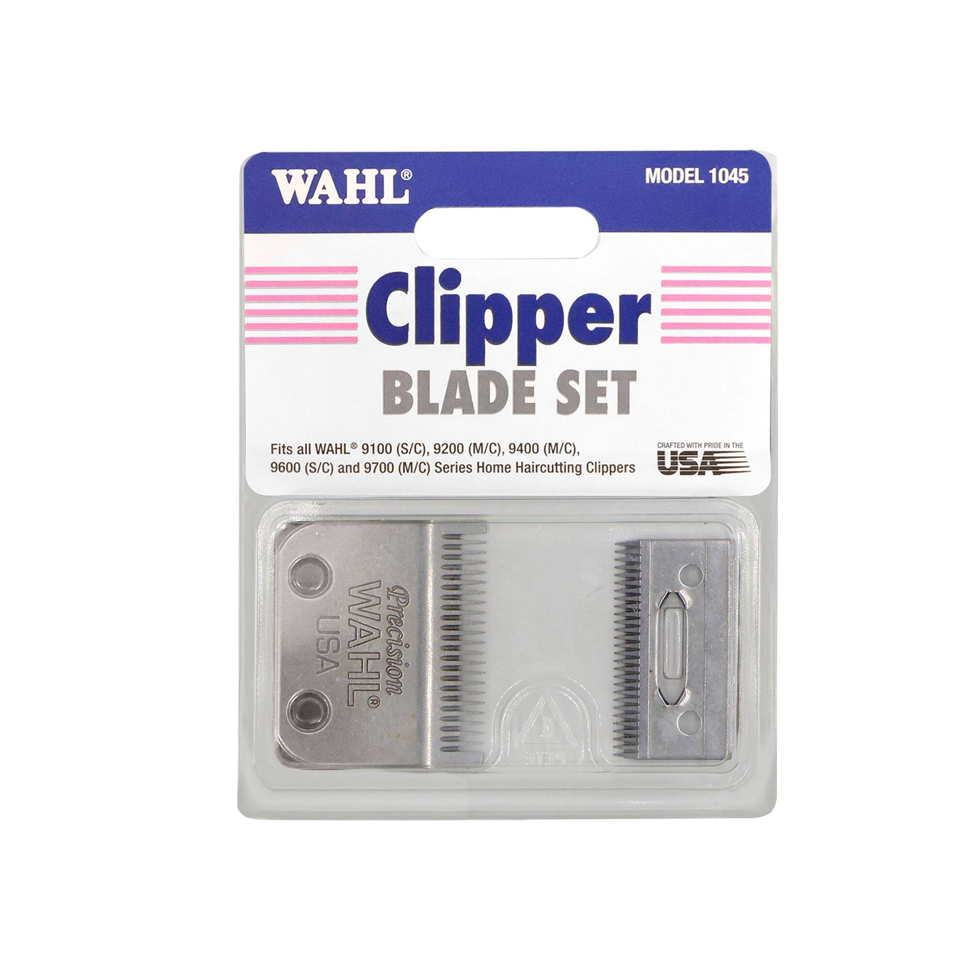 MODEL 1045 WAHL Clipper BLADE SET A10 wile PC - TnE Fits all WAHL 9100 (S/C), 9200 (M/C), 9400 (M/C), 9600 (S/C) and 9700 (M/C) Series Home Haircutting Clippers USA USA WAHL Precision
