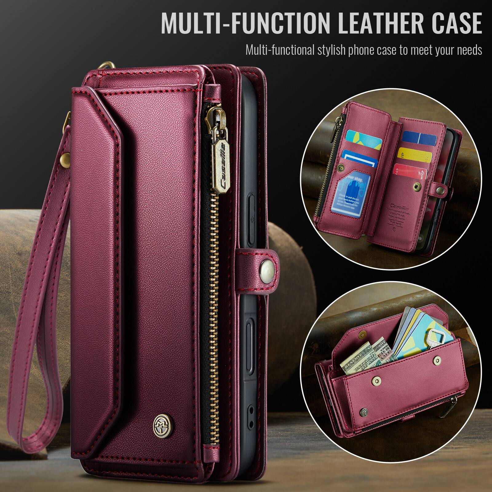 MULTI-FUNCTION LEATHER CASE  
Multi-functional stylish phone case to meet your needs