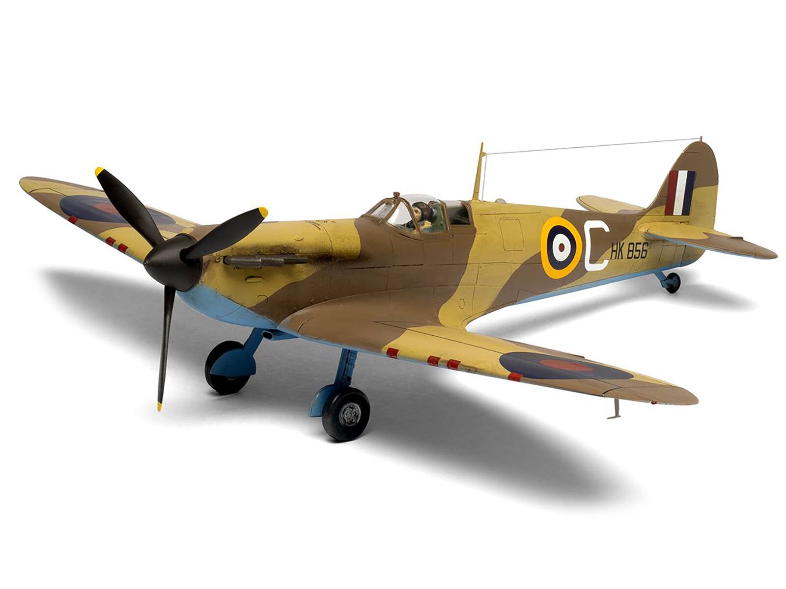 Back. Airfix - Level 2 Model Kit Supermarine Spitfire Mk.I Fighter Aircraft with 3 Scheme Options 1/48 Plastic Model Kit by Airfix - Multi.