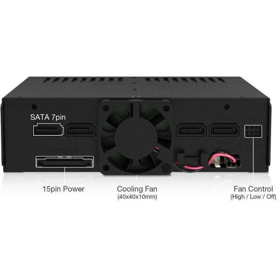 SATA 7pin SATAR SATA2 SATA1 POWER PAR H LDFR 15pin Power Cooling Fan (40x40x10mm) Fan Control (High / Low / Off)