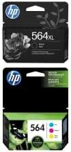 HP - 564 Ink Cartridge Bundle 2-Pack - Black | Cyan | Magenta | Yellow