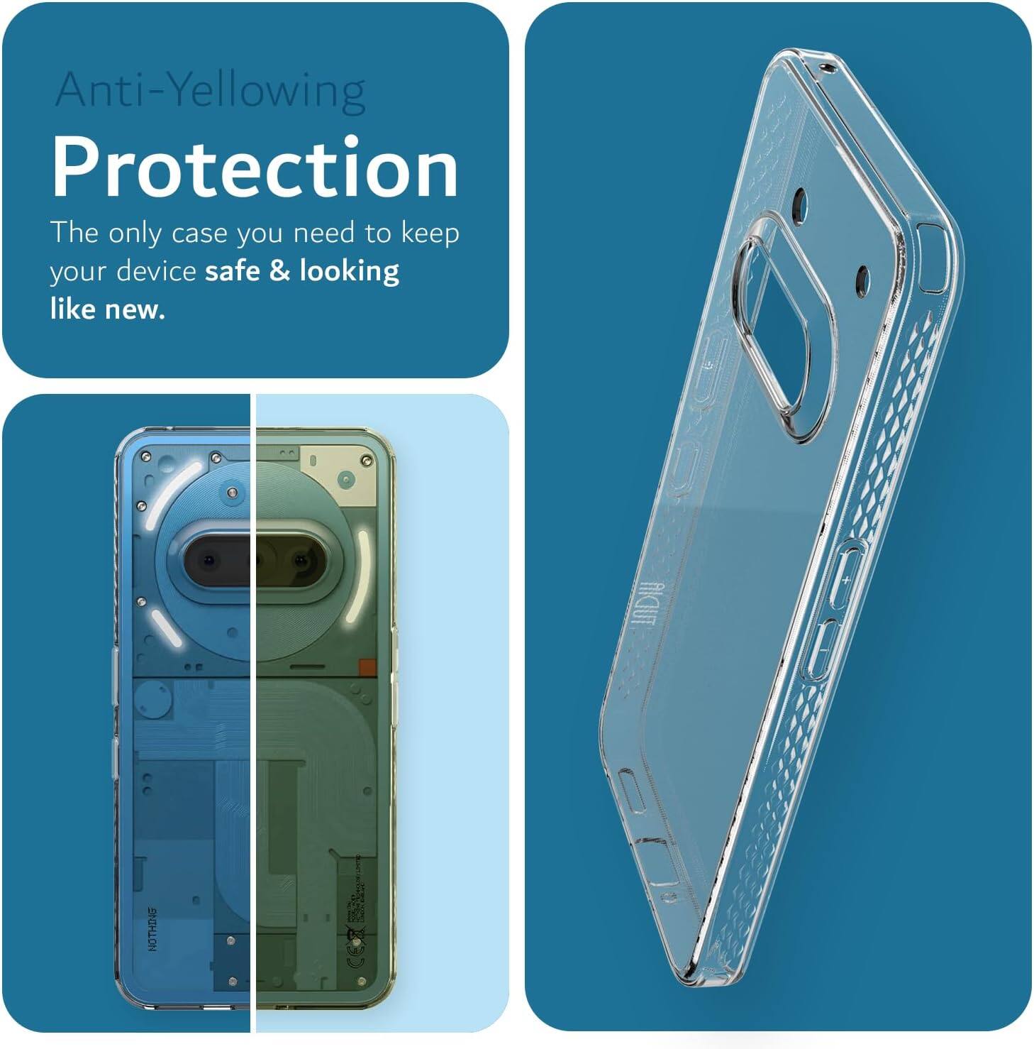 Anti-Yellowing Protection  
The only case you need to keep your device safe & looking like new.  
ANTHION