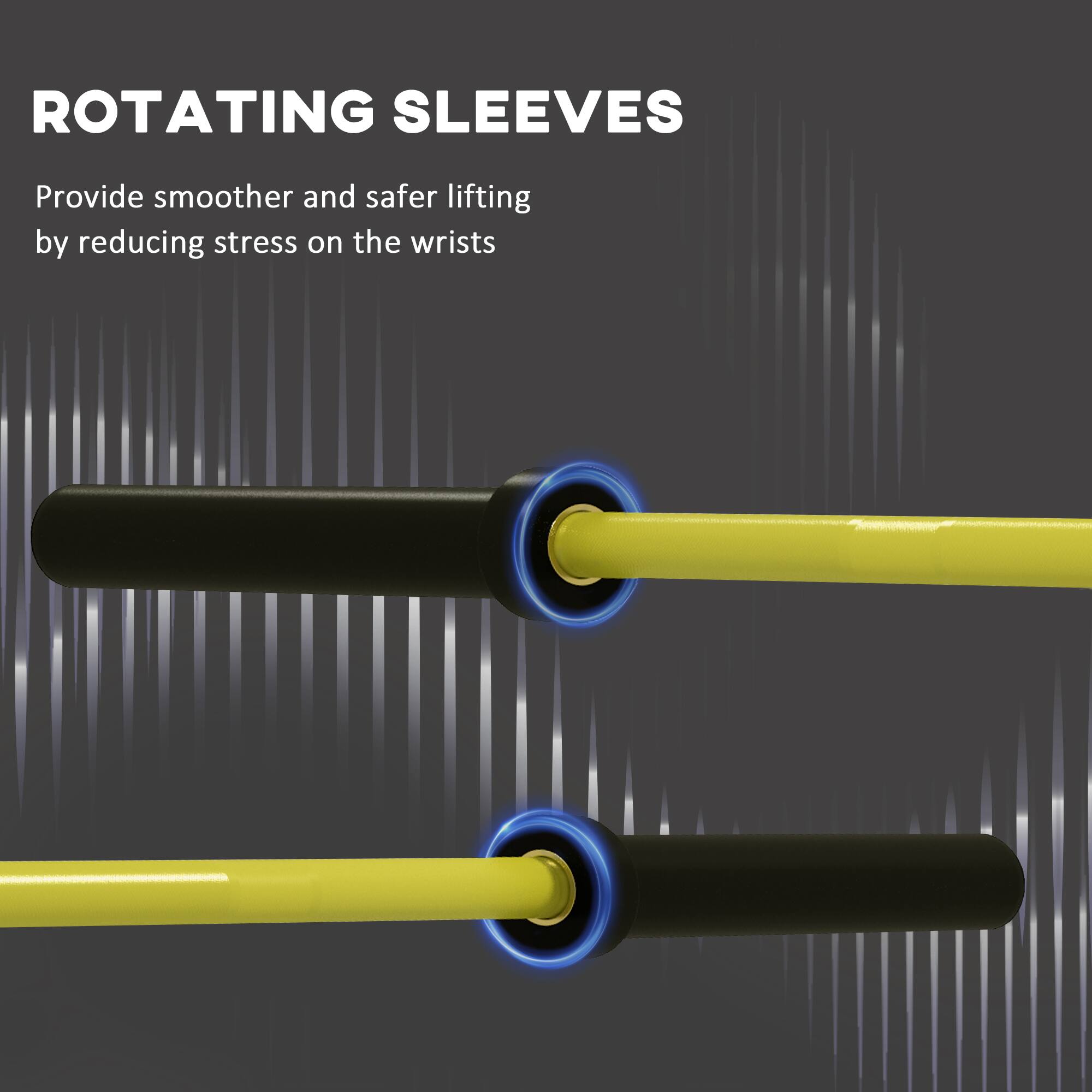 ROTATING SLEEVES

Provide smoother and safer lifting by reducing stress on the wrists.