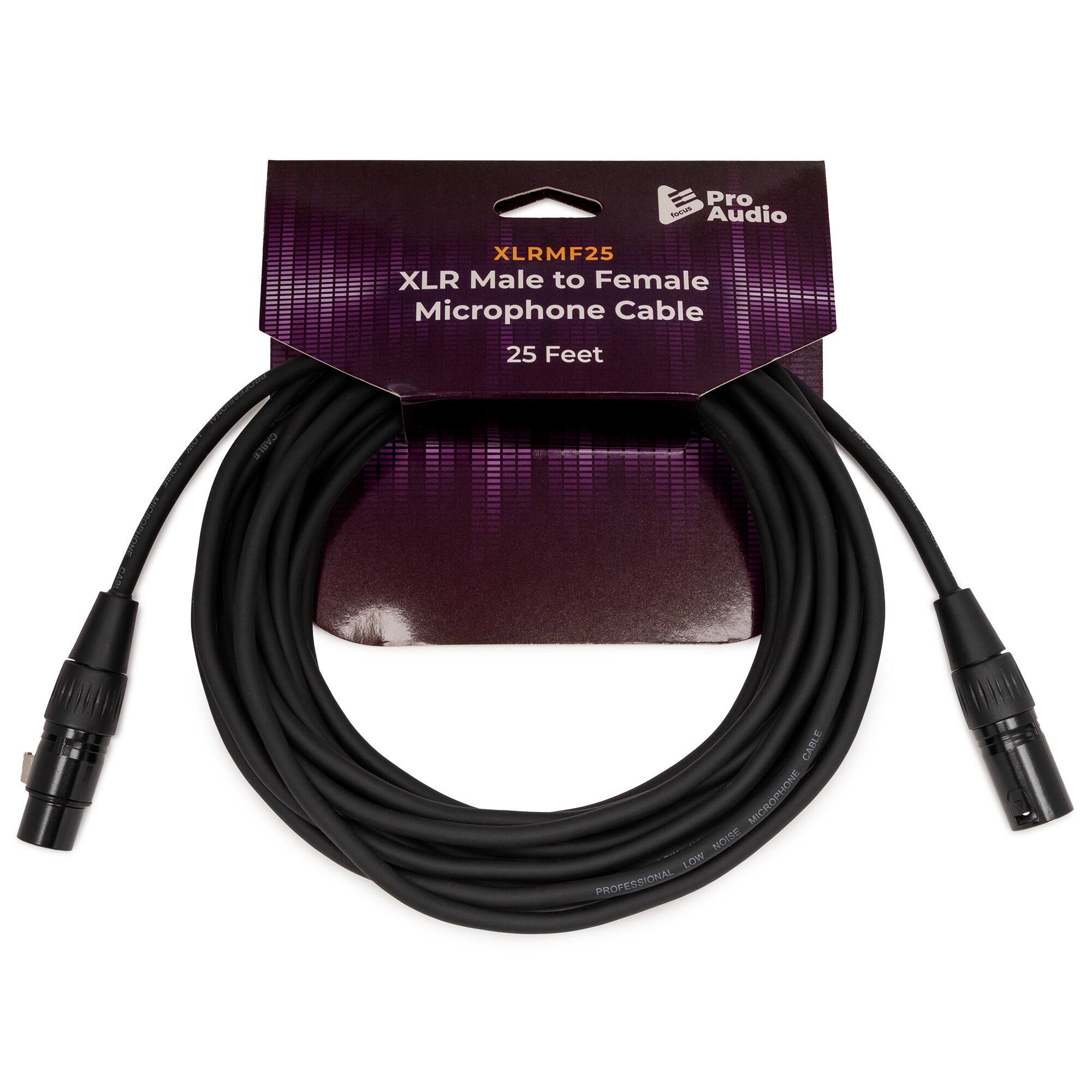 Pro note Audio XLRMF25 XLR Male to Female Microphone Cable 25 Feet.