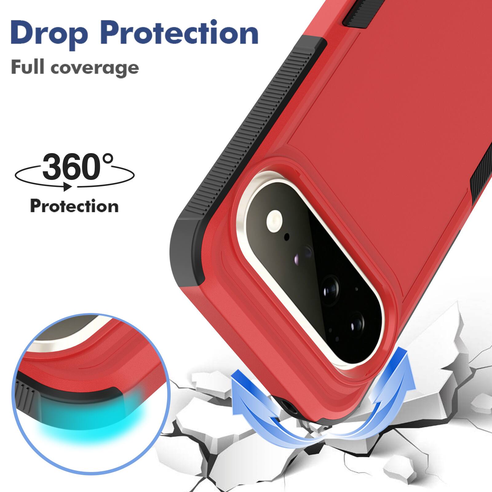 Drop Protection  
Full coverage  
360° Protection