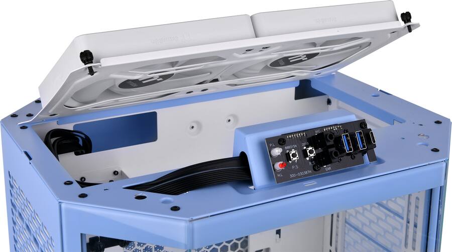 Thermaltake The Tower 300 Micro ATX PC Case Hydrangea Blue CA-1Y4 Thermaltake The Tower 300 Micro ATX PC Case Hydrangea Blue CA-1Y4