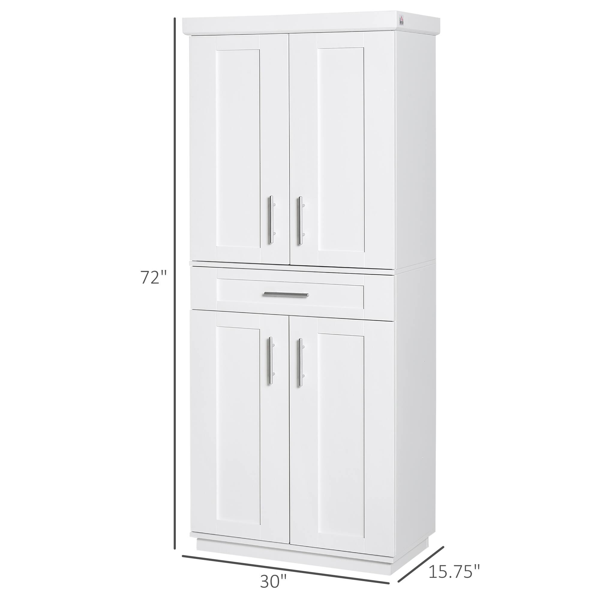 72.2'' Pantry - 4 Door Kitchen Cabinet With Adjustable