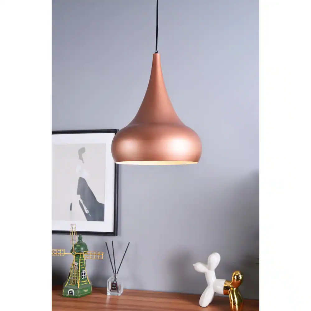 Angle. Living District - Circa 1 Light Honey Gold Pendant - Honey Gold.