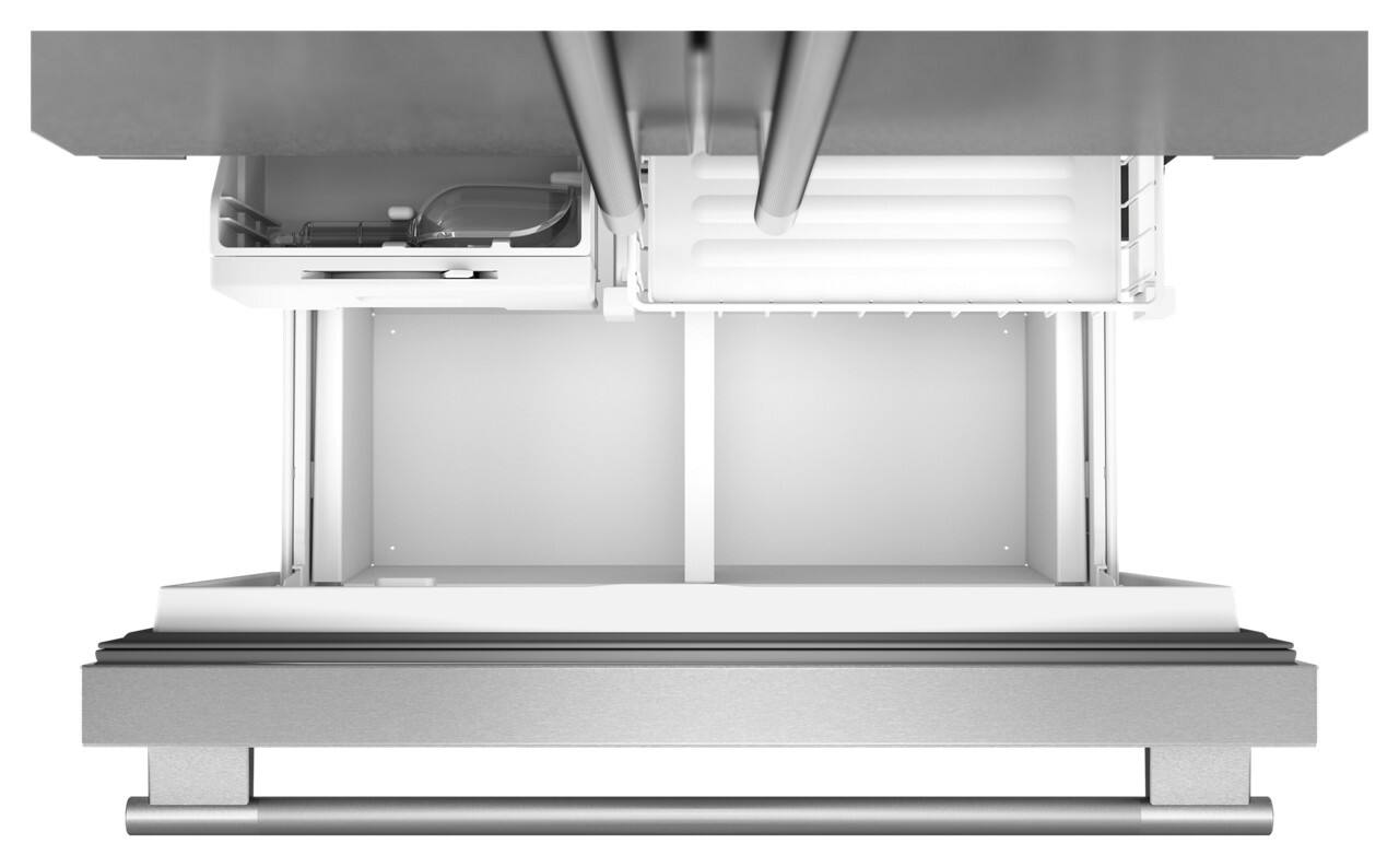 Alt View 7. KitchenAid - 36 in. wide 22 cu. ft. Counter-Depth French Door Refrigerator with Internal Water Dispenser - PrintShield Stainless.