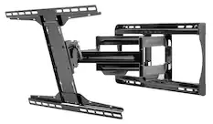 Front. Peerless-AV - Paramount Retractable, Articulating, Tilt, Swivel TV Wall Mount For Most 39" - 90" TVs - Gloss Black.