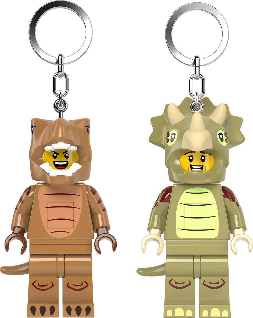 Front. Santoki - LEGO Minifigures Keychain Light 16 Unit CDU Dinosaurs - Styles May Vary.