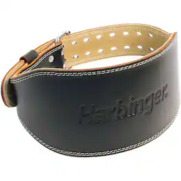 Harbinger - 6" Padded Leather Weight Lifting Belt - Medium - Black