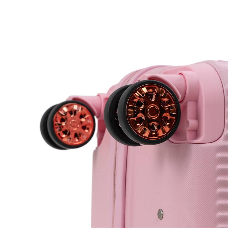 Alt View 8. HTUTWOO - Hard Luggage 4-Piece Set - 360° Dual Rotating Four-Wheel Suitcase, Password Lock, Lightweight Universal Wheel Carry-On - Pink.