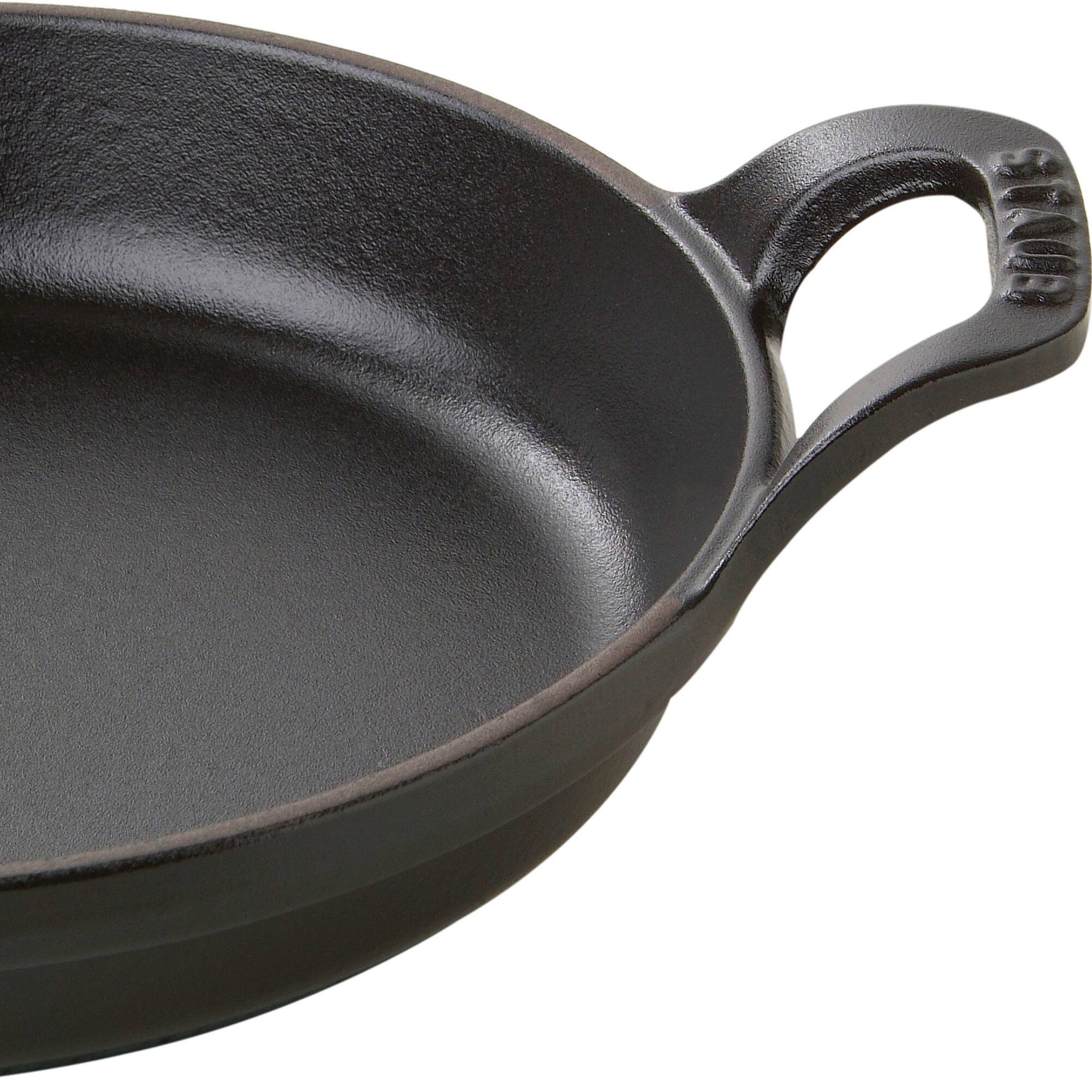 Alt View 2. Staub - Staub Cast Iron 6-inch Round Gratin Baking Dish - Matte Black - Matte Black.