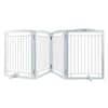 Front. VEVOR - Free Standing Dog Gate, 32" Hx96.5" W Freestanding Pet Gate, 4 Panels Foldable Dog Gate for Wide and Narrow Passageways.