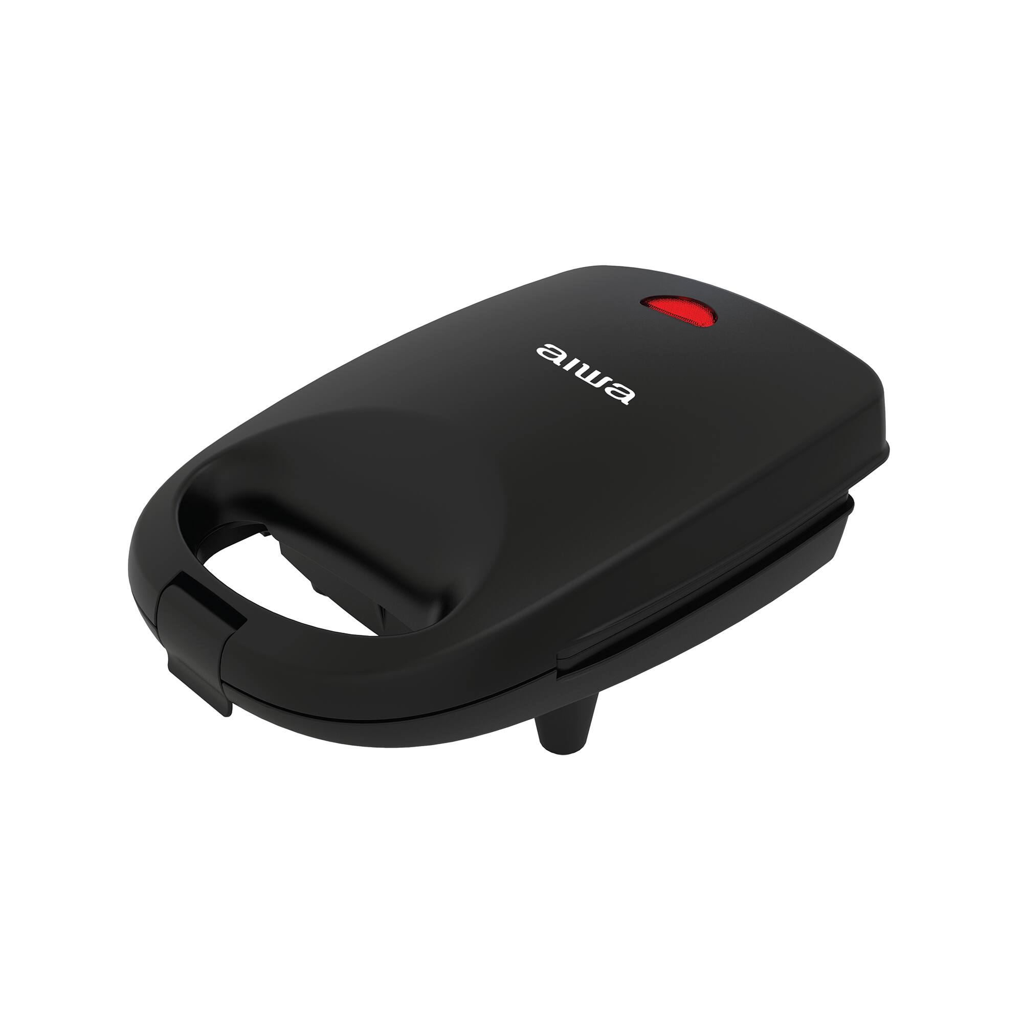 Alt View 3. Aiwa - Aiwa Single Sandwhich MakerAiwa Single Sandwich Maker with Cool-Touch Handle & LED Indicator Light - Black.