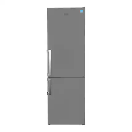 Front. Conserv - Conserv 12 Cu. Ft. Garage Ready Bottom-Freezer Refrigerator No Frost Wine Rack ENERGY STAR 110 V - Stainless.