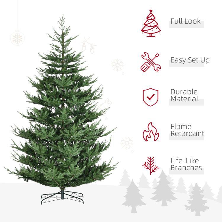 Full Look  
Easy Set Up  
Durable Material  
Flame Retardant  
Life-Like Branches