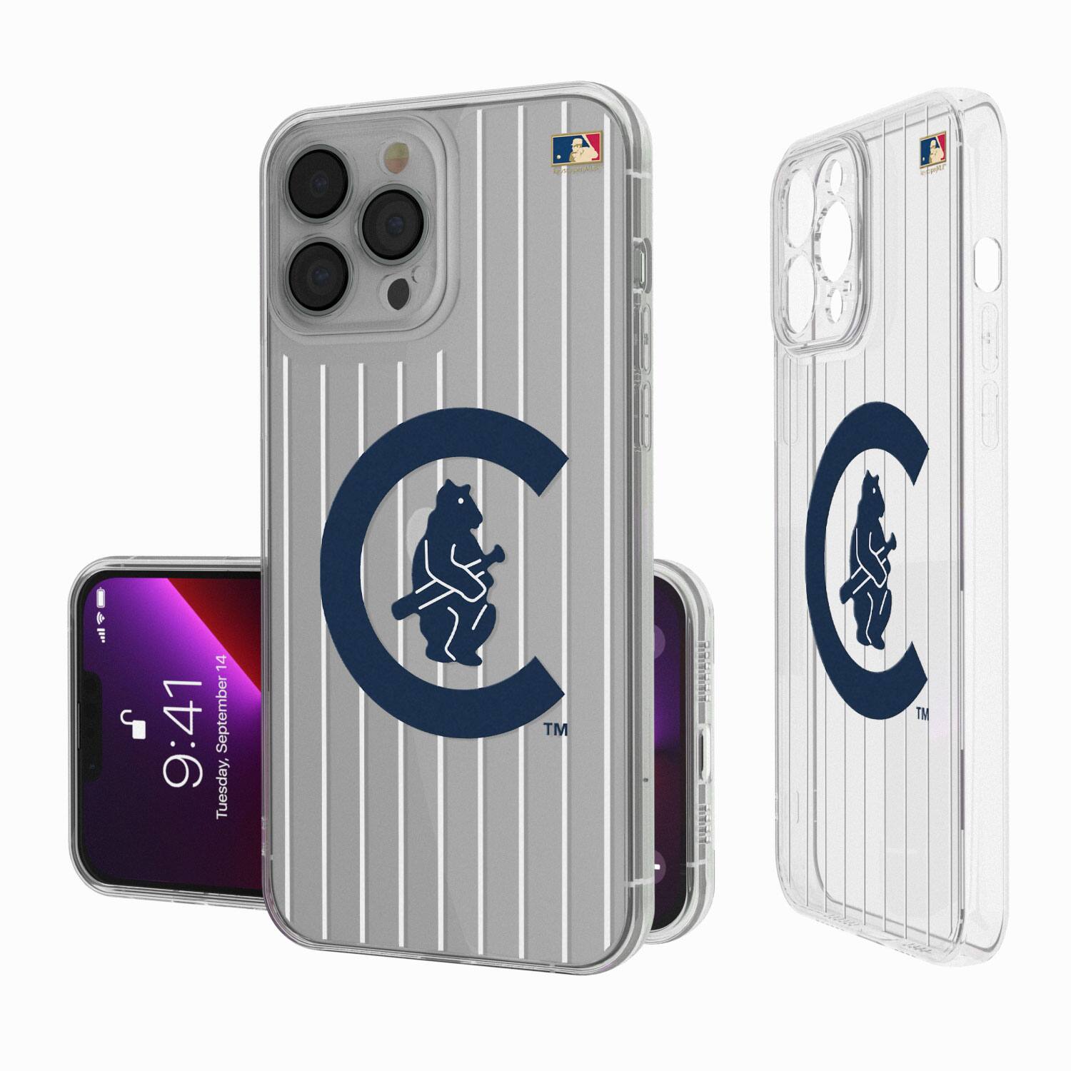 Keyscaper - MLB - Chicago Cubs 1911-1912 Cooperstown Pinstripe iPhone Clear Case - 13 Pro Max - Multicolor price history on PriceWatchPro