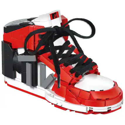 Front. Brickcraft - MTV Icon Sneaker 561-Piece Brickcraft Building Set - Red.