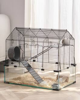 VEVOR - Hamster Cage, 360° Viewing Transparent Hamster Habitats, Small Animal Cage, 22.8 x 15 x 21.3 in