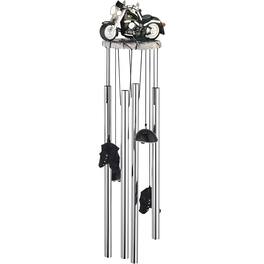 FC Design - 23" Long Round Top Motorcycle Wind Chime Outdoor Patio or Garden Hanging Wind Chime Decoration - Multi-Color