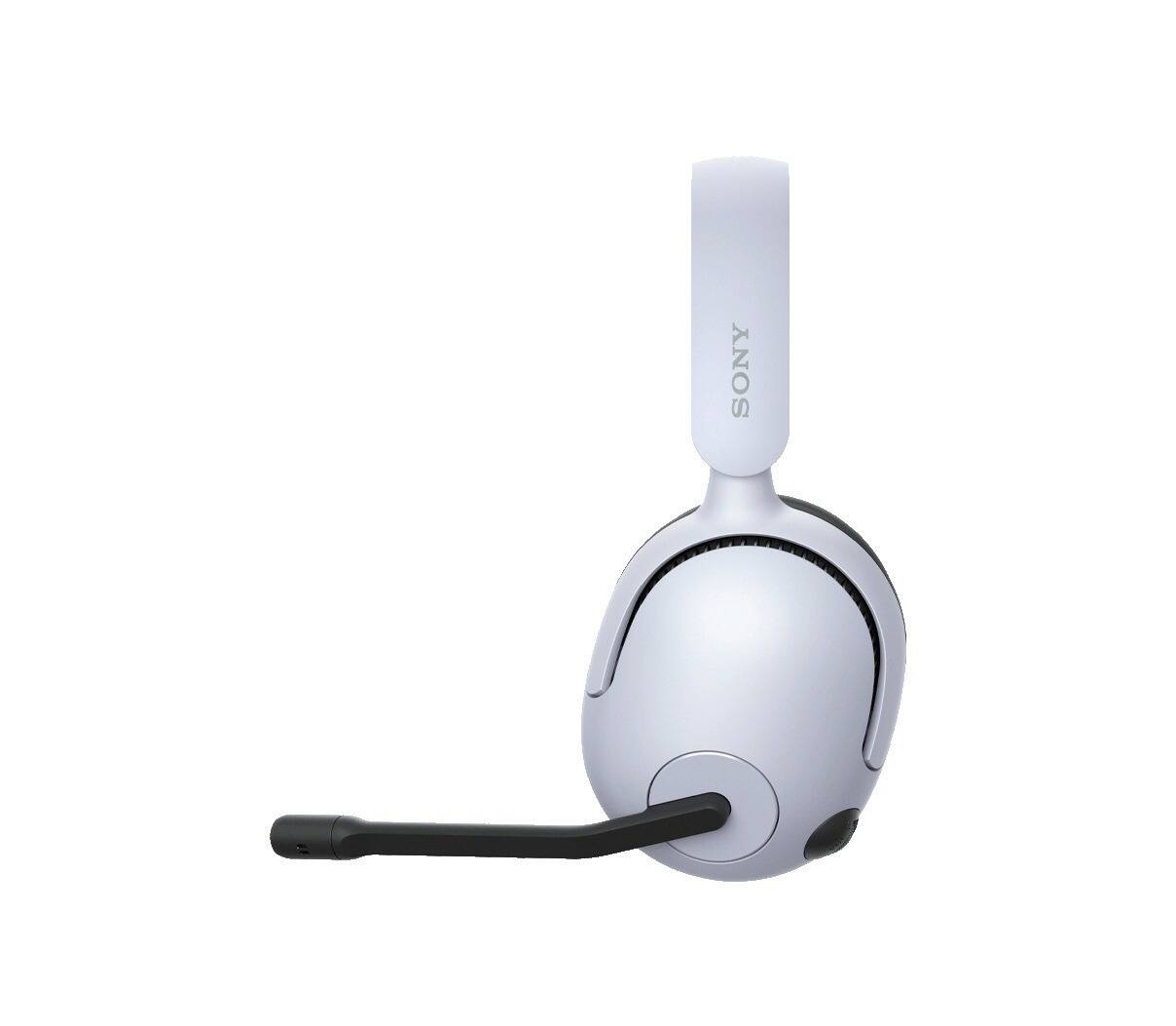 Back. Sony - Sony INZONE H5 Wireless Gaming Headset (WHG500/B, White) with metal alloy headphone stand bundle - White.